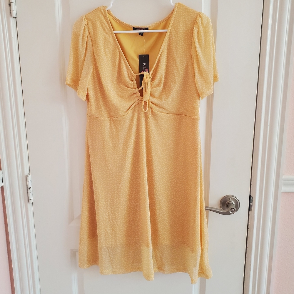 Ransom Yellow and White Floral Sundress- NWT